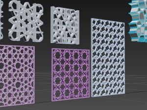islamic patterns pack 3D Model