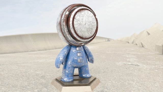 object white 4k textured 3D Модель .c4d .max .obj .3ds .fbx .stl .blend 