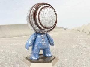 objeto blanco 4k texturizado Modelo 3D