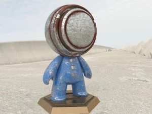 object white 4k textured 3D Model