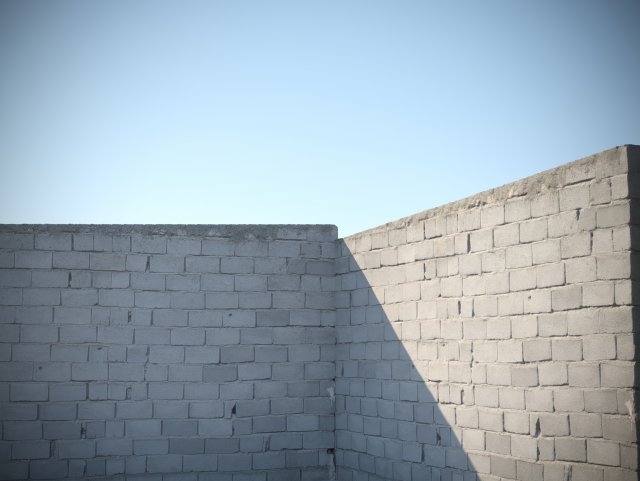 3D scan bloke wall 3D Модель .c4d .max .obj .3ds .fbx .stl .blend