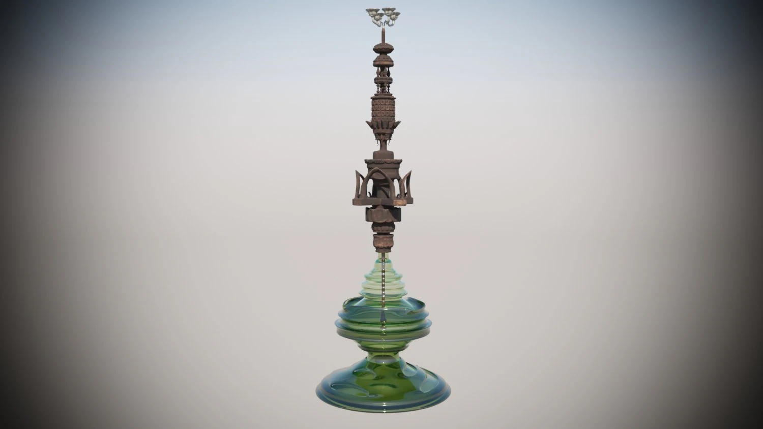 Hookah 3D Model .c4d .max .obj .3ds .fbx .stl .blend
