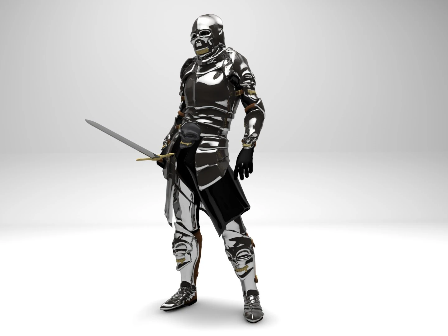 knight 3D Model .c4d .max .obj .3ds .fbx .stl .blend 