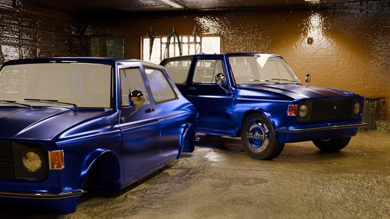 Zastava 101 zugoslav legend car 3Dモデル .c4d .max .obj .3ds .fbx .stl .blend 