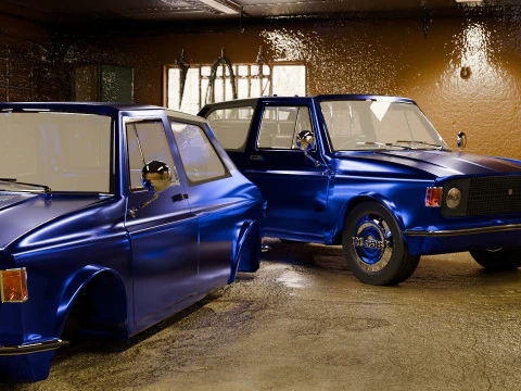 ज़स्तावा 101 ज़ुगोस्लाव लीजेंड कार 3D मॉडल