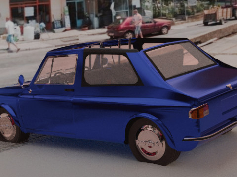 Zastava 101 zugoslav legend car 3Dモデル