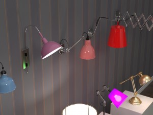 12 home lamps set 3Dモデル