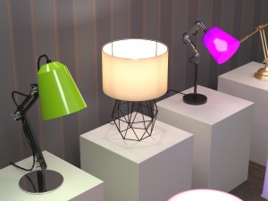 12 home lamps set 3Dモデル