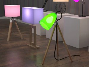 12 home lamps set 3D Model