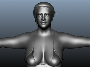 bikini women 3D 모델