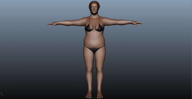 bikini women 3D 모델 .c4d .max .obj .3ds .fbx .stl .blend 