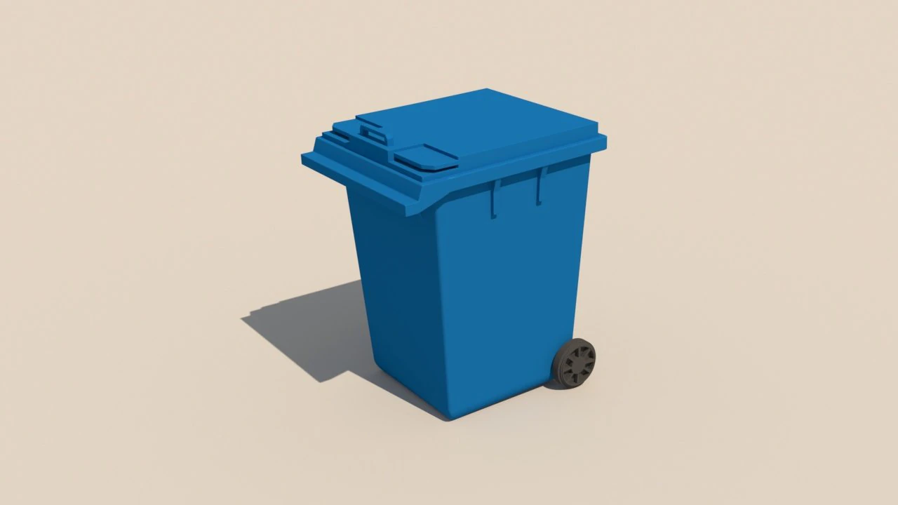 garbage can 3D Model .c4d .max .obj .3ds .fbx .stl .blend 