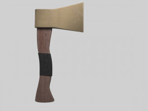 lowpoly axe 3D Model