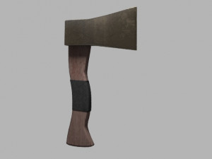 lowpoly axe 3D Model