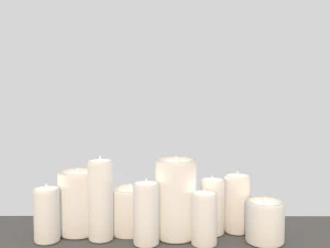 candle 3D Model