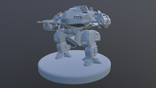 mech 3D Model .c4d .max .obj .3ds .fbx .stl .blend 