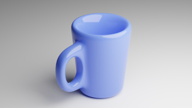 blue cup 3D मॉडल .c4d .max .obj .3ds .fbx .stl .blend 