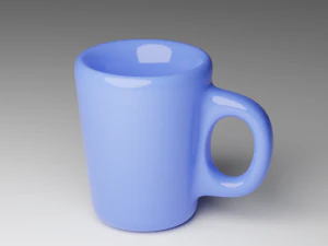 blue cup 3D Model