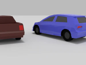 2 lowpoly cars pack 3D Model