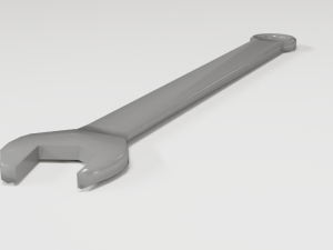 metal wrench 3D 模型