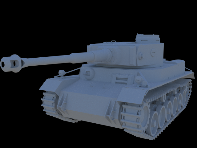 tank vk3001p leopard 3D 模型 .c4d .max .obj .3ds .fbx .stl .blend 