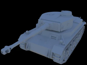 tank vk3001p leopard 3D Model