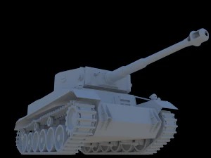 tank vk3001p leopard 3D Model