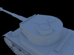tank vk3001p leopard 3D Model
