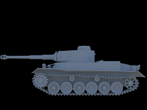 tank vk3001p leopard 3D 模型