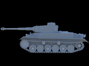 tank vk3001p leopard 3D Model