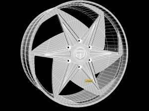 dub wheel Modello 3D