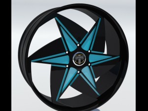 dub wheel 3D 모델