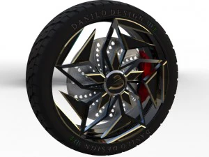 meu conceito de roda 3d Modelo 3D