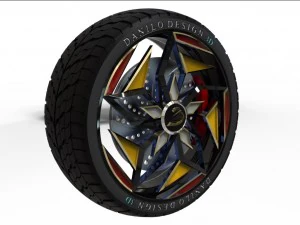 my wheel concept 3d 3D Model
