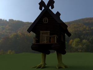hut on chicken legs Modèle 3D