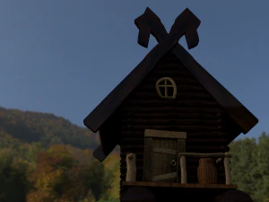 hut on chicken legs 3D Model