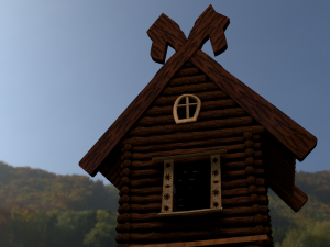 hut on chicken legs Modèle 3D