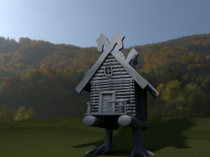 hut on chicken legs Modèle 3D
