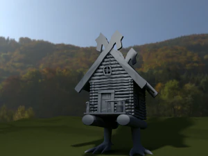 hut on chicken legs 3D Model