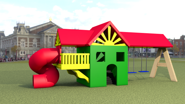 childrens playground Model 3D .c4d .max .obj .3ds .fbx .stl .blend 
