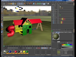 childrens playground Model 3D