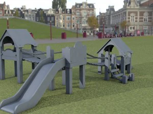 children playground childrens attraction 3D Model