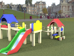children playground childrens attraction 3D Model