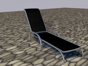 sunbeddeckchair Modello 3D