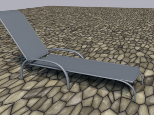 sunbeddeckchair Modèle 3D