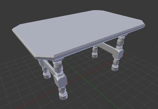 table 3D Model .c4d .max .obj .3ds .fbx .stl .blend