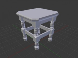 stool 3D मॉडल