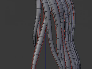 toony cartoon female character 3D Model