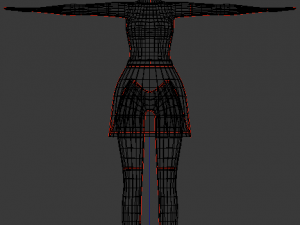 toony cartoon female character 3D Modell