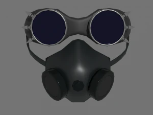 cybergoth cartoon female character 3D Model